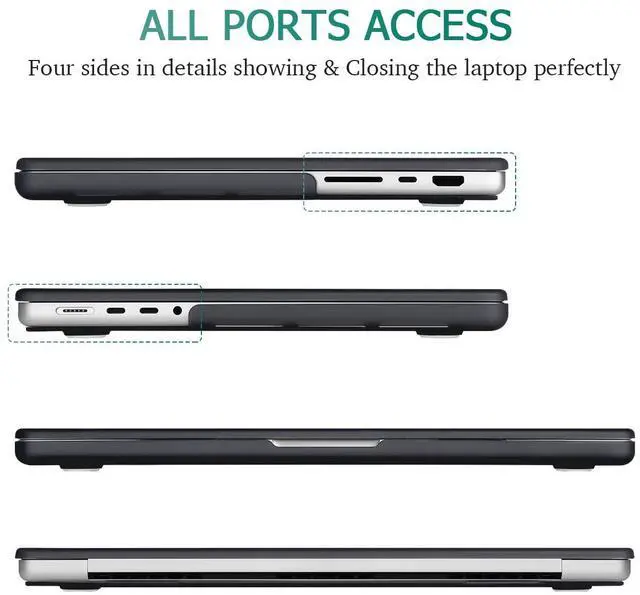 Alt view image 4 of 5 - May Chen Compatible with M3 MacBook Pro 16 A2991 M2 A2780 M1 A2485 Pro/Max with Retina Display Fits Touch ID 2023 2022 2021, Hard Shell Case with Keybaord Cover & Screen Protector, Left Right Brain