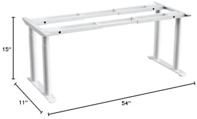 Alt view image 3 of 5 - VWINDESK VJ402 Four Legs(Columns) Electric Height Adjustable Standing Corner Desk Frame Only W/Four Motors, Ergonomic Sit Stand Up Height Adjustable Steel Base with Digital Memory Keypad (White)