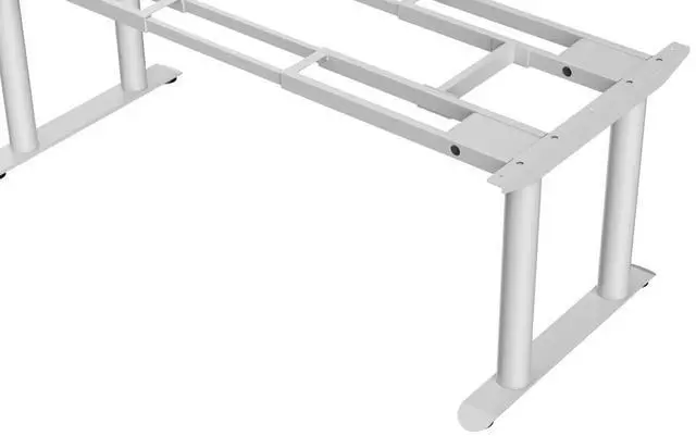 Alt view image 5 of 5 - VWINDESK VJ402 Four Legs(Columns) Electric Height Adjustable Standing Corner Desk Frame Only W/Four Motors, Ergonomic Sit Stand Up Height Adjustable Steel Base with Digital Memory Keypad (White)