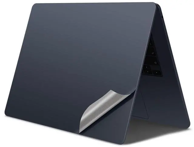 Alt view image 3 of 5 - 4 in 1 Ultra Thin 3M Vinyl Full Size Laptop Skin Palm Rest Sticker for MacBook Pro 14 Inch M2 M3 M4 (Model: A2442/A2779/A2918/A2992/A3112/A3401/A3185) - Space Black