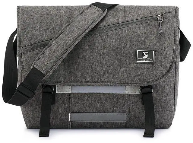 Main image of OIWAS Messenger Bag for Women, 17 Inch Laptop Crossbody Bags Men Casual Satchel Shoulder Bag College Travel Office Briefcase (Grey, 17 inch)