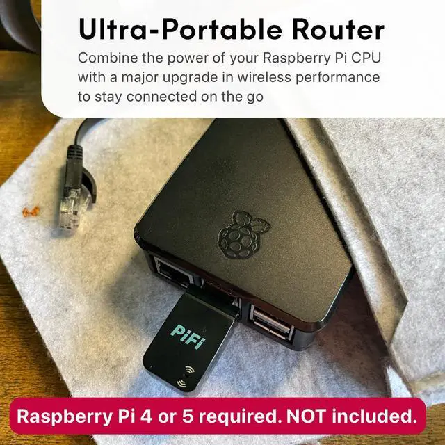 Alt view image 4 of 5 - PiFi - Transform Raspberry Pi into 1300Mbps VPN Router in Seconds - OpenWRT, High-Speed VPN, USB 3.0 Wireless, AdGuard & More (for Pi 4 & 5)