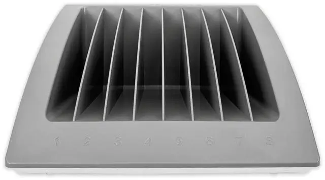 Alt view image 3 of 5 - 8-Device Laptop & Tablet Charging Station - Classroom & Office Organizer with Circuit Breaker & Cable Management - Fits Laptops, Chromebooks & Tablets Up to 15.6'' & 1.35'' Thick
