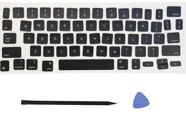Main image of Replacement US Keyboard Full Set of Keycap Keys and Tool Applicable for ipad Pro/Air 11/13" Magic Keyboard (MKH-1 Black)