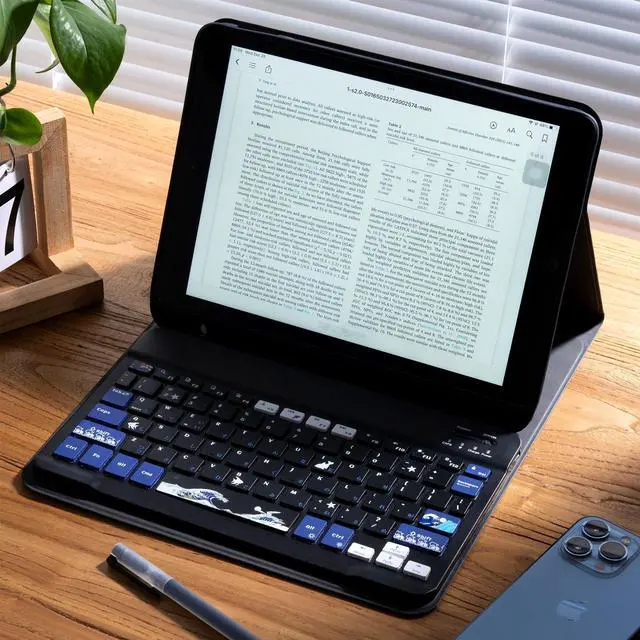 Alt view image 2 of 5 - OHY iPad 11th 10th Generation Case with Keyboard - XVX 7 Colors Backlit Wireless Detachable Folio Keyboard Cover with Pencil Holder for iPad 11-inch A16 2025 10th Gen 10.9 Inch 2022 (Black)