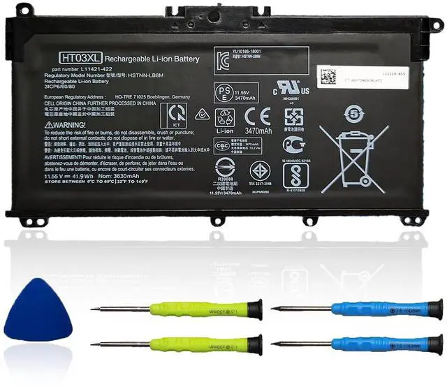 Main image of OUWEE HT03XL Battery for HP L11119-855 Pavilion 15-DA 15-DB 15-DW 15-CS 15-DY 17-by 17-CA 14-CE 14-CF 14-DF 14-DQ 14-DK Series 15-CS0053CL 15-DA0014DX HSTNN-UB7J 11.55V 41.9Wh