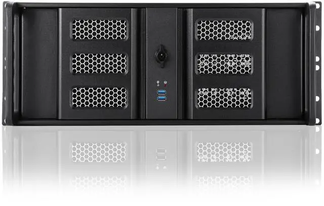 Alt view image 4 of 5 - RackChoice 4U Rackmount Server Chassis with 3x5.25 Front Bays+7x3.5 +3x2.5 Drive Bays and 20" Sliding Rail