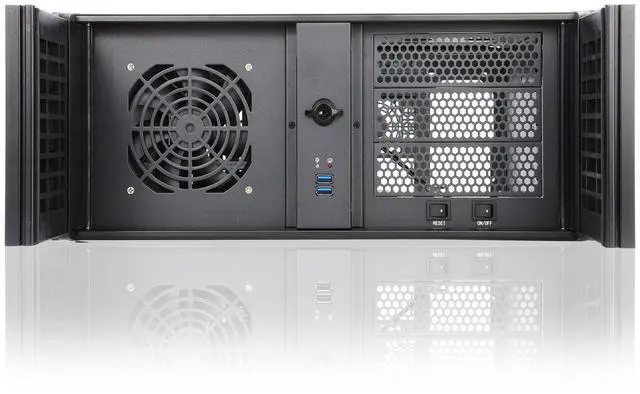 Alt view image 5 of 5 - RackChoice 4U Rackmount Server Chassis with 3x5.25 Front Bays+7x3.5 +3x2.5 Drive Bays and 20" Sliding Rail