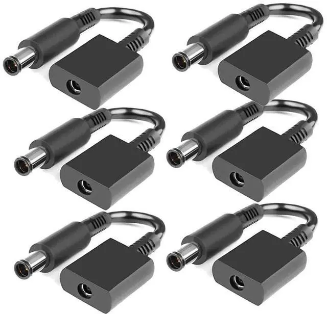 Main image of Tip Adapter Cable Female 4.5mm Smart Tip Converter to 7.4mm Tip Cord New to Old for HP DV4 DV5 DV6 DV7 zbook 15 17 G1 G2 EliteBook 850 750 820 720 G1 G2 for Dell Latitude e6430 e7270 e7470-6PCS
