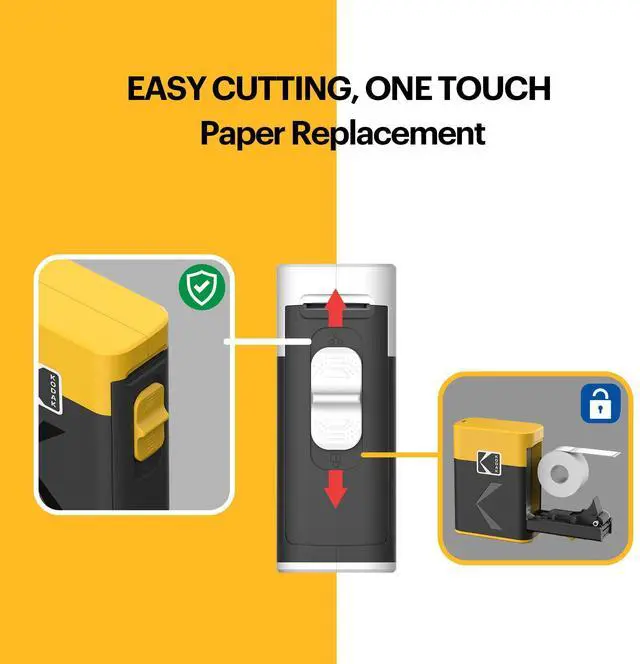 Alt view image 3 of 5 - KODAK Label ERA Label Maker Machine, White (Label Printer with 1 Roll Sticker Label)