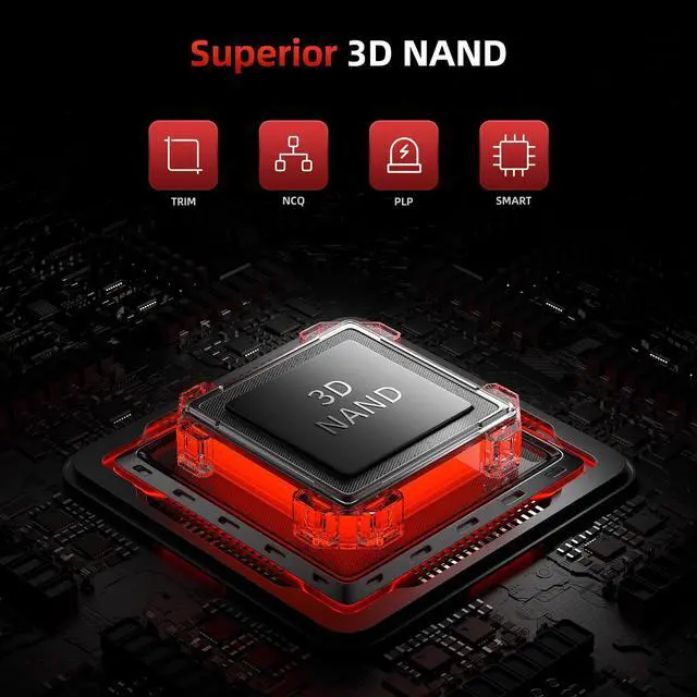 Alt view image 3 of 5 - SAN ZANG MASTER S5000 SSD 512GB NVMe M.2 PCIe Gen 4x4, M.2 2280 3D NAND NVMe Internal Solid State Drive, Read Speeds Up to 4900MB/s, Upgrade Storage for PC Computer, Laptop. (with Heatsink)