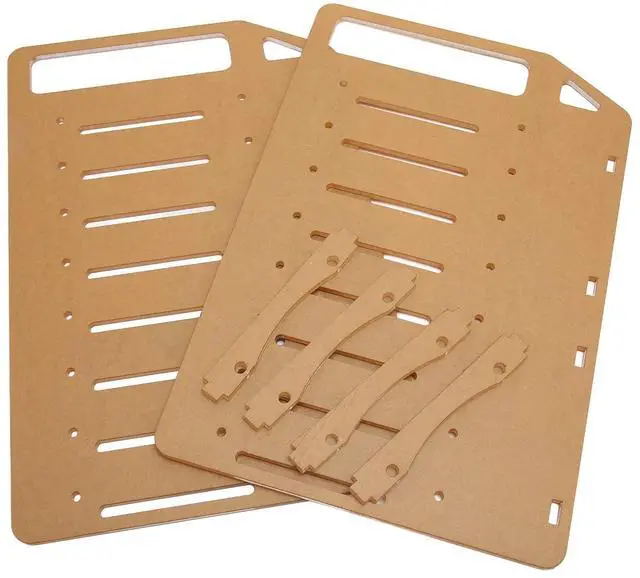 Alt view image 5 of 5 - DIY Hard Drive Bracket, Multi Layer Acrylic Rack for Desktop with Accurate Mounting Hole, Supports Multiple 3.5inch Hard Drives, Easy Installation (8 Layers)