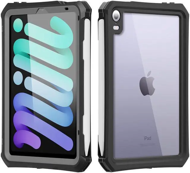Main image of MRUOZRUI Waterproof Case Compatible with iPad Mini 7&6 6th Generation 8.3 Inch, Full Body Heavy Duty Protection with Built-in Screen Protector, Pencil Holder, Strap, Shockproof Tablet Case