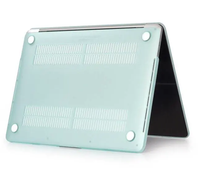 Alt view image 5 of 5 - Se7enline Compatible with MacBook Pro Case A1707/A1990 Colorful Plastic Hard Case Cover 2016-2018 for Mac Pro 15'' with Touch Bar &Sleeve Bag, Keyboard Cover, Screen Protector, Dust Plug, Aqua Green