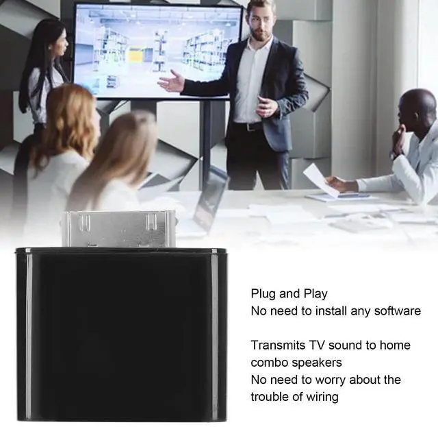 Alt view image 2 of 5 - 30 Pin Bluetooth Adapter, 2.42-2.480GHz Stereo Audio Adapter, 10M Bluetooth Dongle Adapter Transmitter, for iPods Manufactured After 2007 (Black)