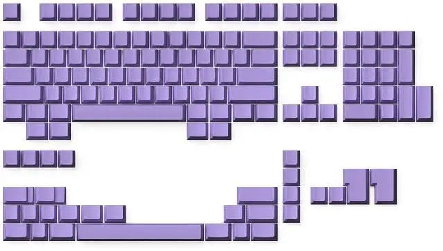 Main image of Ranked Blank Premium Keycap Set | 1.4 mm Thick PBT | Cherry Profile for Mechanical Keyboard (Lavender, 139 Keys)