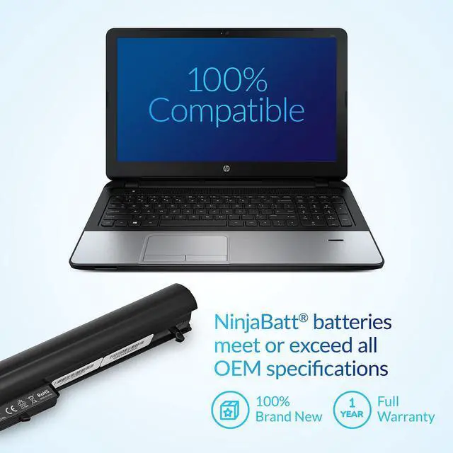 Alt view image 5 of 5 - NinjaBatt 776622-001 HP Laptop Battery for LA03DF LA04 15-F272WM 15-F233WM 15-F211WM 752237-001 728460-001 15-F162DX 15-F039WM 15-N210DX 15-F100DX 15-F010DX - High Performance