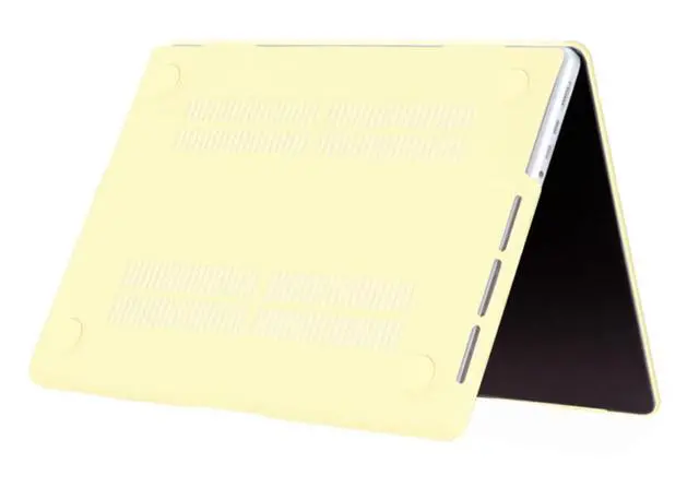 Alt view image 5 of 5 - Se7enline Compatible with 2021-2024 MacBook Pro 14 inch Case Hard Shell Cover for 14-inch A2442 A2779 A2918 A2992 A3112 A3401 M4 M3 M2 M1&Keyboard Skin &Screen Protector &Dust Plug,Mellow Yellow