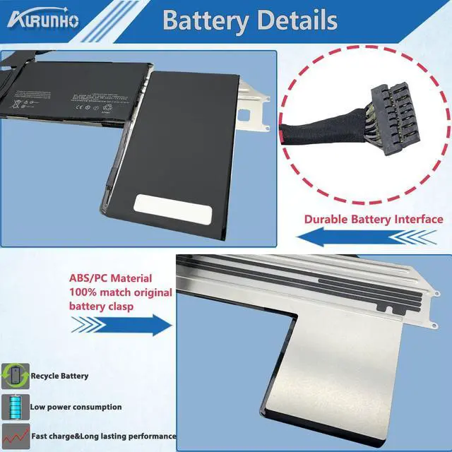 Alt view image 3 of 5 - A1965 Laptop Battery Replacement for MacBook Air 13 inch Retina (2018 2019 2020) A1932 EMC 3184 A2179 EMC 3184 3302 MacBook Air8,1 8,2 9,1 MRE82xx/A MREA2xx/A MREE2xx/A MRE92xx/A MREC2xx/A MREF2xx/A