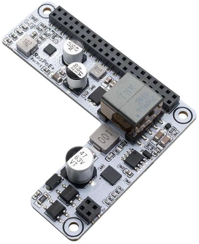 Main image of PoE HAT Board for Raspberry Pi 5,Power Over Ethernet HAT for Raspberry Pi 5,Supports IEEE 802.3af/at Network Standard,5V 4.5A Power Outputs