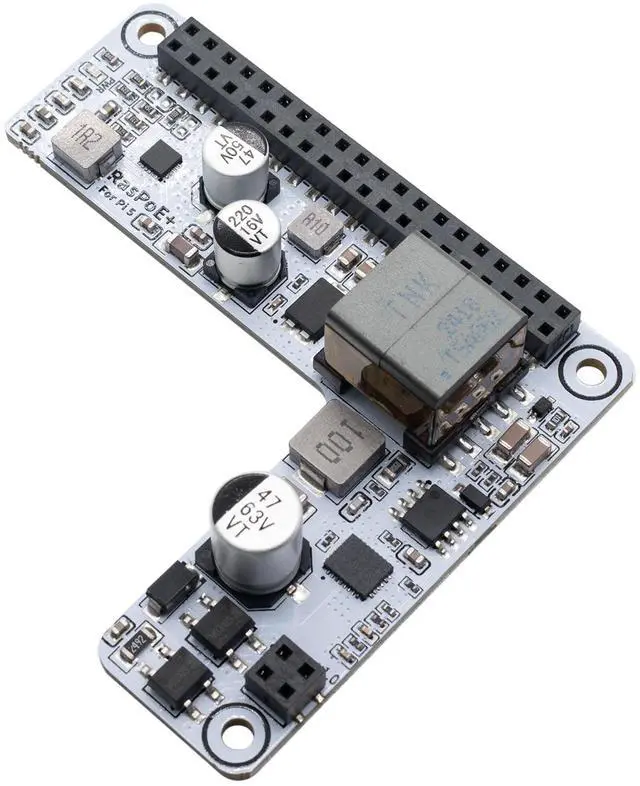 Alt view image 2 of 5 - PoE HAT Board for Raspberry Pi 5,Power Over Ethernet HAT for Raspberry Pi 5,Supports IEEE 802.3af/at Network Standard,5V 4.5A Power Outputs