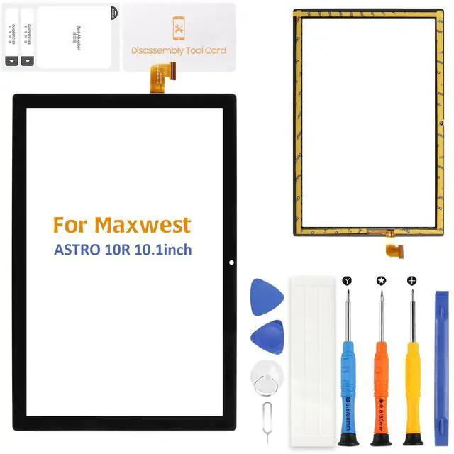 Main image of Olivechard for 10.1 inch Maxwest Astro 10R MX-A10R1WW Touch Screen Panel Digitizer Front Panel Glass kit | High Sensitivity Replacement Touchscreen