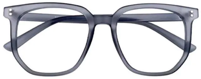 Main image of Oversized Square Reading Glasses for Women Men Blue Light Blocking Eyeglasses Frame Cute Comfortable Blue