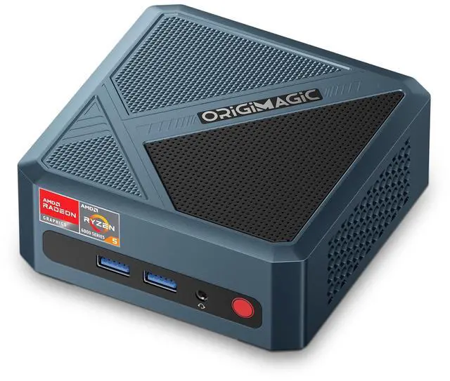 Main image of origimagic N2 Mini PC - Gaming & Office Performance with AMD Ryzen 5 6600H (6C/12T, 4.5GHz), 32GB DDR5 RAM, 512GB NVMe SSD, Dual USB4, Quad Display, WiFi 6E, BT5.2, 8K UHD - Mini PC