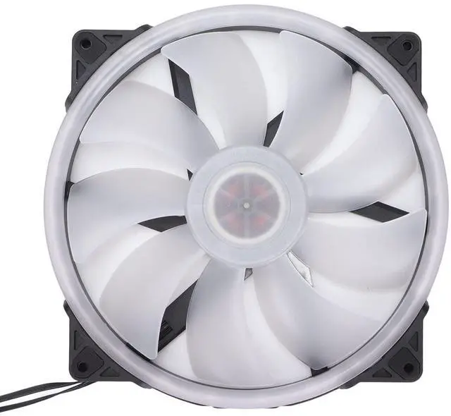 Main image of Case Fans, Large Air Volume Cooling Fans ARGB Light Synchronization Hydraulic Bearing Silent Low Noise 4PIN PWM+5V Computer Fan 9 Leaf Design(200 * 200mm)