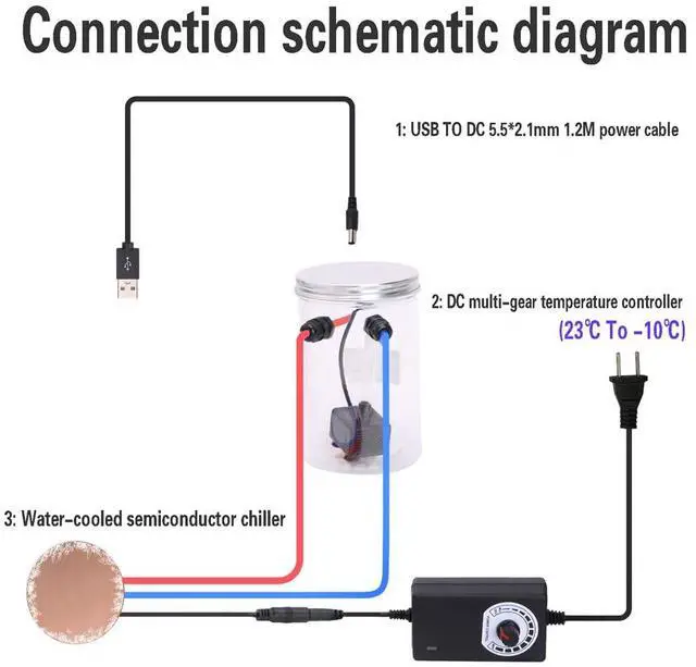 Alt view image 5 of 5 - DIY Mobile Phone Cooler for Gaming and Live Streaming,Innovation Highly Efficient Water Cooled Semiconductor Mobile Phone Radiator for Phones Tablets