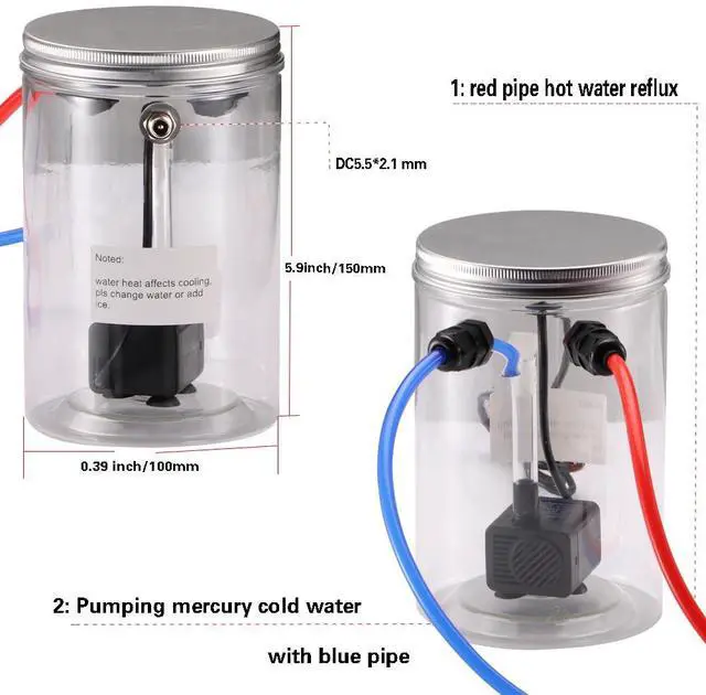 Alt view image 3 of 5 - DIY Mobile Phone Cooler for Gaming and Live Streaming,Innovation Highly Efficient Water Cooled Semiconductor Mobile Phone Radiator for Phones Tablets