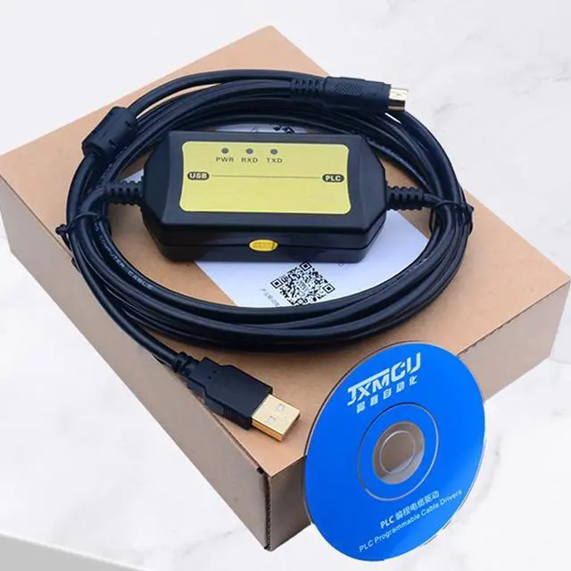 Main image of Isolated PM02 Programming Cable USB-1761-CBL-PM02+ PLC Programming Cable for AB Micrologix 1000 1100 1200 1400 1500 Series, for 1761-CBL-PM02 Replacement, 6 FT