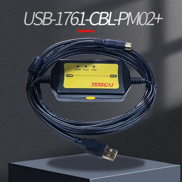 Alt view image 3 of 5 - Isolated PM02 Programming Cable USB-1761-CBL-PM02+ PLC Programming Cable for AB Micrologix 1000 1100 1200 1400 1500 Series, for 1761-CBL-PM02 Replacement, 6 FT