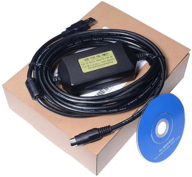 Alt view image 2 of 5 - Isolated PM02 Programming Cable USB-1761-CBL-PM02+ PLC Programming Cable for AB Micrologix 1000 1100 1200 1400 1500 Series, for 1761-CBL-PM02 Replacement, 6 FT