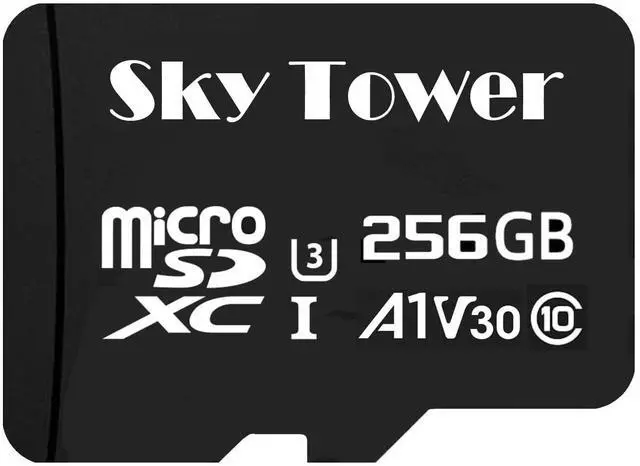 Main image of Sky Tower Ultra microSDXC microSDHC UHS-I Memory Card with Adapter [New Version] Flash Memory Card - Up to 100MB/s, U1, Class10, V10, A1, High Speed TF Card (256GB Micro SD Card 1 Pack)