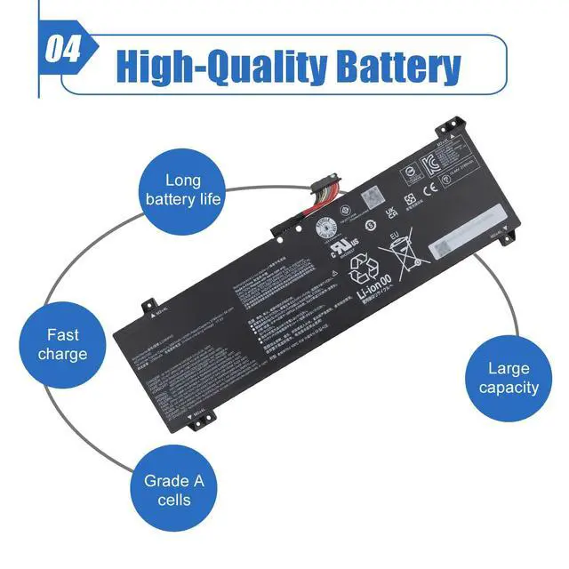 Alt view image 5 of 5 - Dentsing L22B4PA0 15.44V 60Wh Laptop Battery for Lenovo Legion Slim 5 16APH8 16IRH8 Series 5B11K38530 SB11K38532 5B11K38526 SB11K38527 5B11K38529 SB11K38533