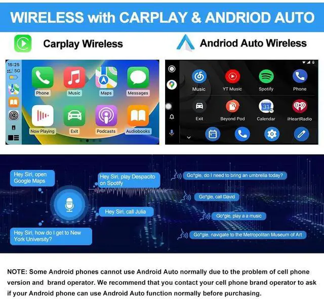 Alt view image 4 of 5 - Pyniro Single Din Car Radio Stereo Universal 8 Core Car Radio Rotatable Touchscreen10.6, Android 13[4GB+64GB] with CarPlay/Android Auto, 4G SIM/WiFi/GPS/Bluetooth/RDS/USB/FMAM/SWC/Backup Camera