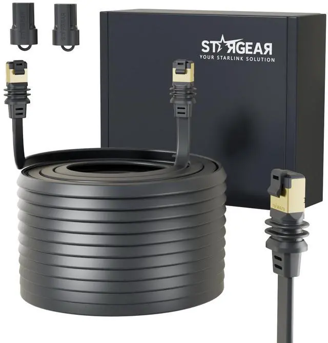Alt view image 2 of 5 - STARGEAR 100FT Starlink Gen 3/Mini Cable, Starlink Flat Hidden Power Ethenet Cable, Starlink Gen 3 Charger, 195W AC Power Adapter for Starlink Standard Replacement Starlink Accessories