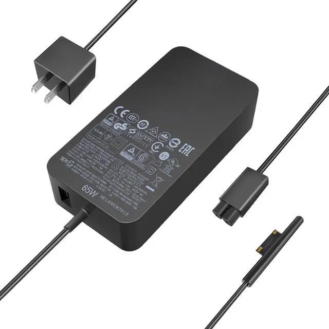 Main image of 65W Surface Pro Charger Replacement Fit for Microsoft Surface Pro 3/4/5/6/7/8/9/X, AC Adapter Power Supply for Surface Laptop 5 4 3 2 1 Surface Go 1 2 3, Surface Book 3 2 1 Power Supply Cord