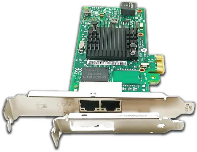Alt view image 2 of 5 - Gigabit Dual Ethernet Server PCIe2.0 x1,1Gb Network Card(NIC) with 2X RJ45 Ports Compatible with Intel LAN Adapter I350T2V2BLK Support Windows 10/Windows Server 2016/Linux/VMware