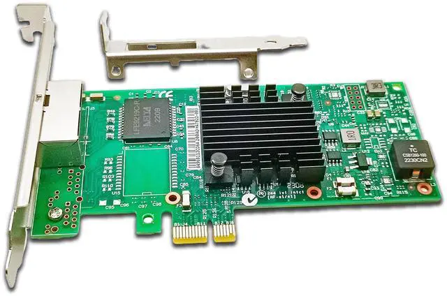 Alt view image 5 of 5 - Gigabit Dual Ethernet Server PCIe2.0 x1,1Gb Network Card(NIC) with 2X RJ45 Ports Compatible with Intel LAN Adapter I350T2V2BLK Support Windows 10/Windows Server 2016/Linux/VMware