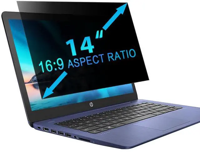Main image of 14 Inch 16:9 Laptop Privacy Screen Filter - Computer Monitor Privacy Shield and Removable Anti-Glare-Blue Light Protector