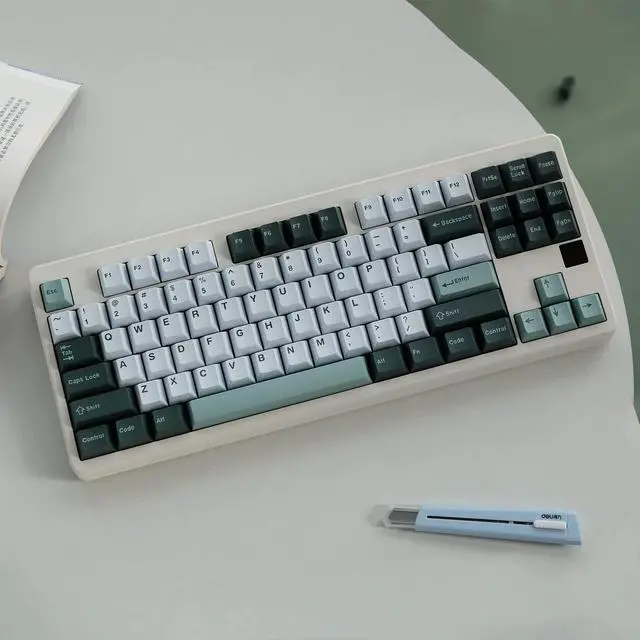 Alt view image 5 of 5 - Alice Botanical Keycap Set - 172 Doubleshot Cherry MX Switch Compatible with Alice, 61/64/87/104/108 Keyboards (ISO, ANSI)