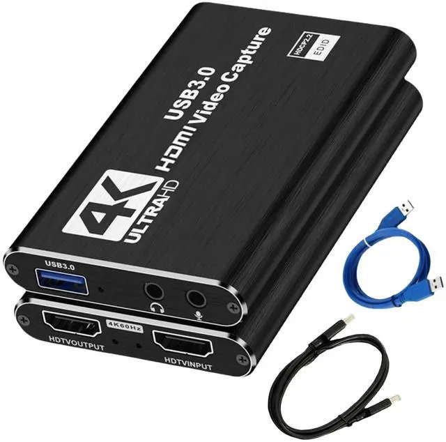 Main image of 4K HDMI Capture Card, 1080P Full HD 60FPS Audio Video Capture Card, USB 3.0 Cam Link Capture Card for Streaming Recording, Fits Nintendo Switch PS4 PS5 Xbox Game Consoles STB Cameras