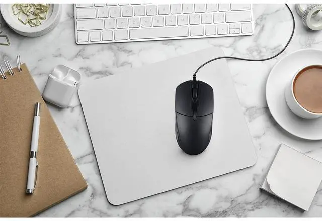 Alt view image 4 of 5 - 100 PCS Black Wired USB Computer Mouse Bulk - 1000 DPI 3 Button Corded with Home Office Noiseless Simple for Laptop Desktop PC
