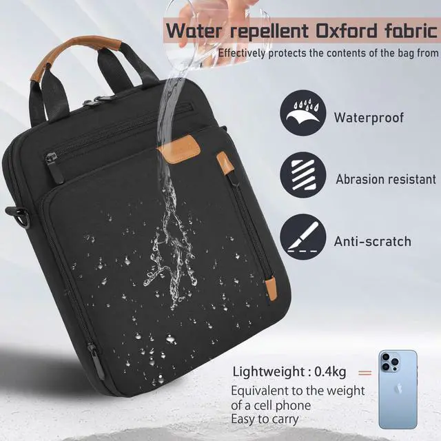 Alt view image 4 of 5 - 13.3-14 Inch Laptop Sleeve Bag, Padded Carrying Case for MacBook Pro M3/M2 14" /13", MacBook Air 13.6" M3/M2 2024/2022, Surface Pro AI PC/9/8 13",Protective Bag with Accessory Pocket