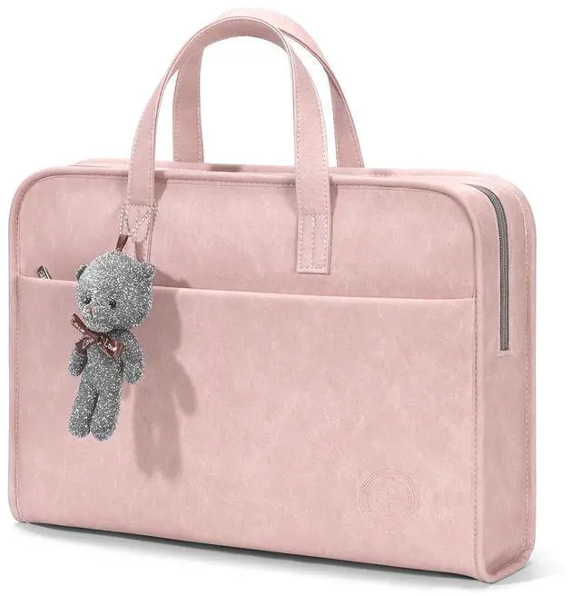 Main image of TAIKESEN 360deg Protective Laptop Shoulder Bag Sleeve Case for 13-14.2 inch Notebooks, Compatible with 14 inch New MacBook Air Pro Max M1 M2 M3, HP, Dell, Asus, Acer, with Airbags, Handle, Pink