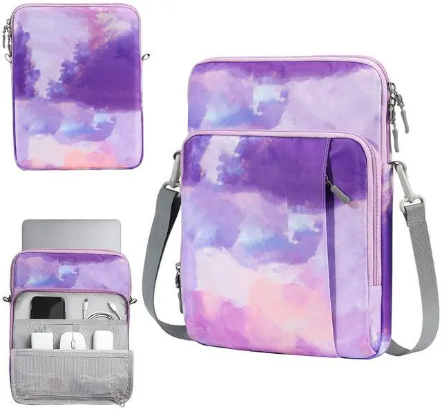 Main image of TiMOVO 13.3-14 Inch Laptop Sleeve Carrying Bag with Pockets for iPad Air 13 Inch 2024,iPad Pro 13 Inch 2024,MacBook Air 2022-2018,MacBook Pro M2/M2/M1 Pro/M1 Max,Galaxy Tab S9+/S8+ 12.4",Purple