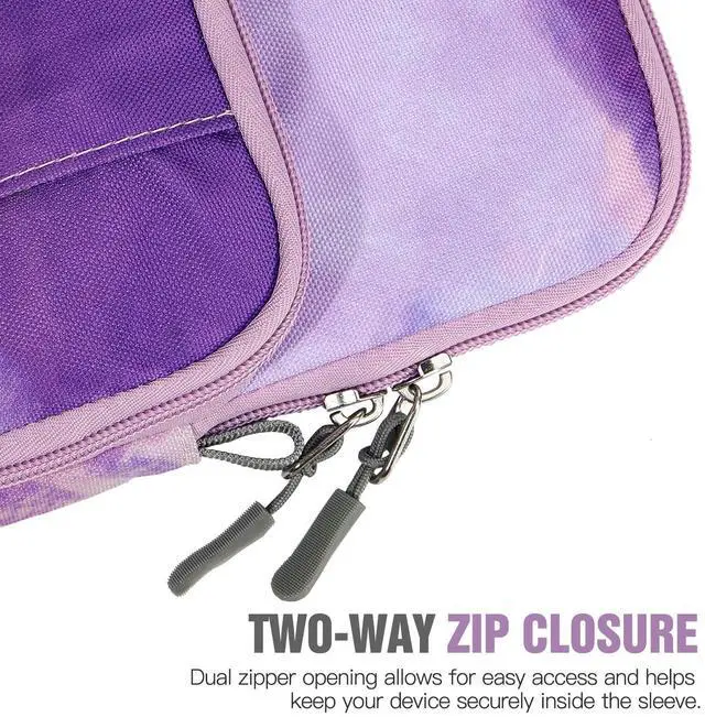 Alt view image 5 of 5 - TiMOVO 13.3-14 Inch Laptop Sleeve Carrying Bag with Pockets for iPad Air 13 Inch 2024,iPad Pro 13 Inch 2024,MacBook Air 2022-2018,MacBook Pro M2/M2/M1 Pro/M1 Max,Galaxy Tab S9+/S8+ 12.4",Purple