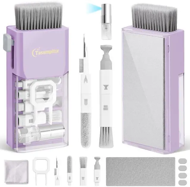 Alt view image 3 of 5 - Keyboard Cleaner Laptop Cleaning Kit, Keyboard Cleaning Kit Laptop Cleaner, Electronics Cleaning Tool,White, Purple
